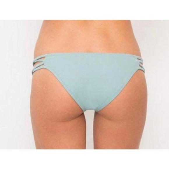 Eberjey Blue Bandeau Cheeky Bikini SET - Picture 3 of 5